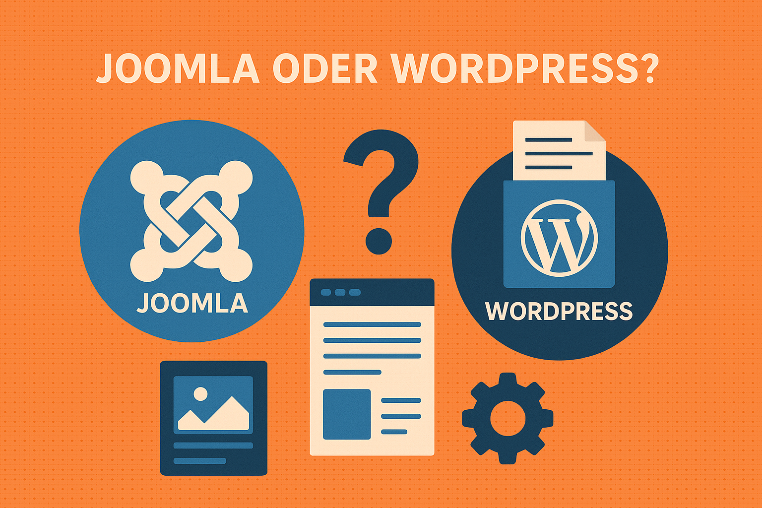 Das Bild steht für die Frage, ob Joomla oder Wordpress das bessere CMS ist. Die Frage ist subjektiv. Für web2use lautet die Antwort: Joomla!